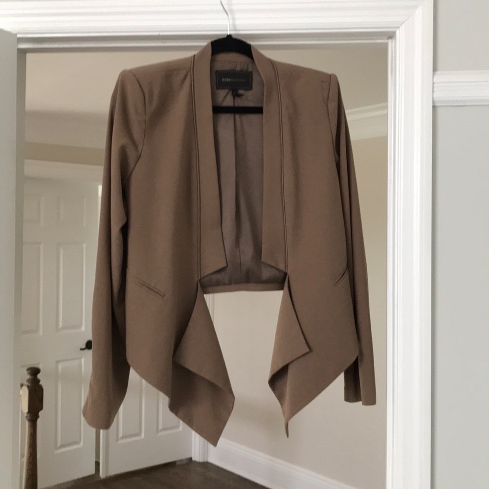Bcbg collarless blazer